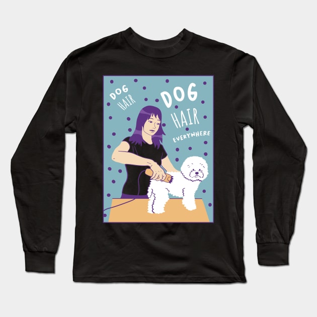 Dog Groomer Long Sleeve T-Shirt by Wlaurence